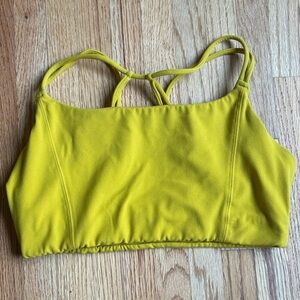 Athleta XS Women’s Yellow Strappy sports bra